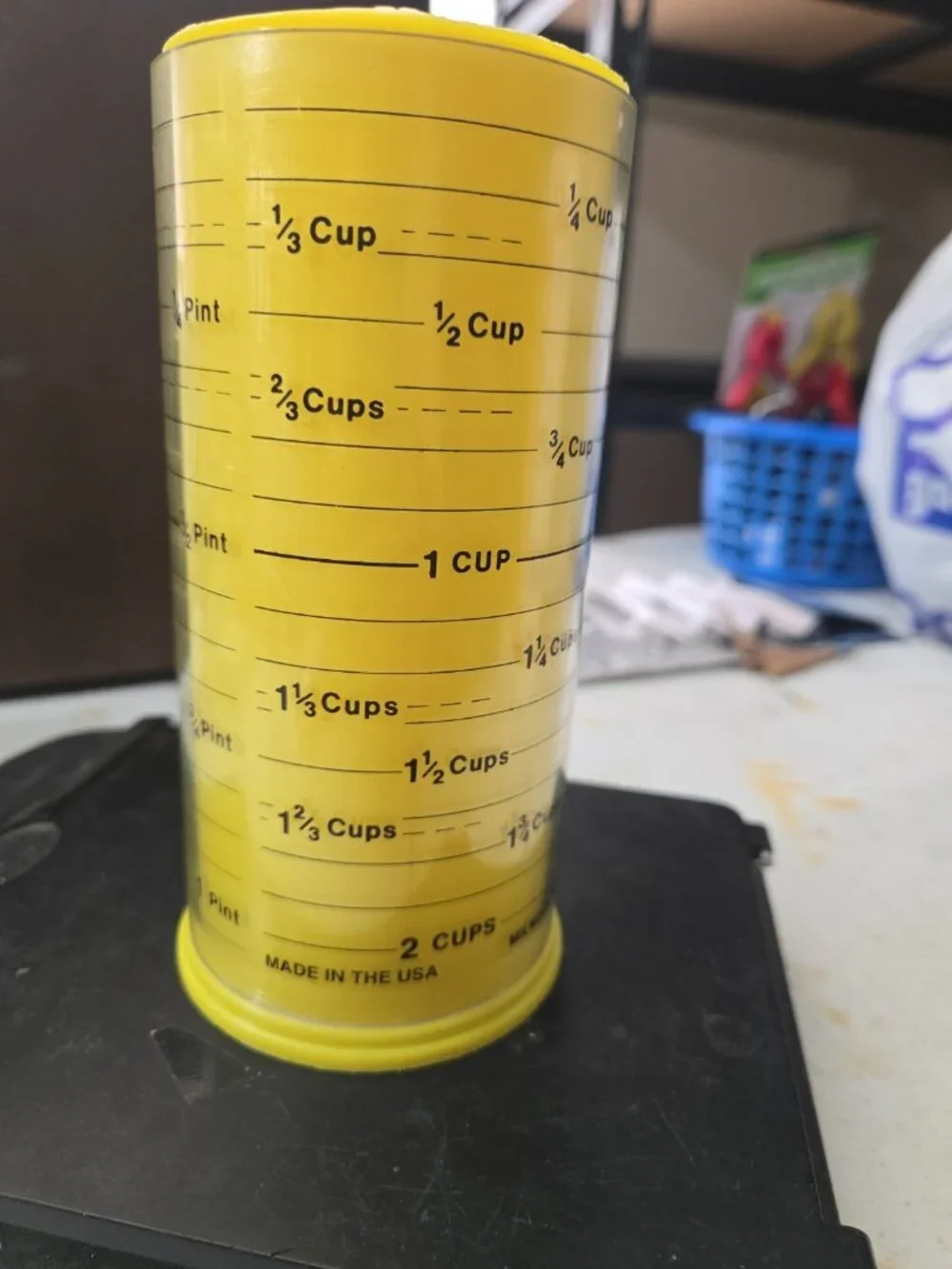 Metric Wonder Cup Wet/Dry Measuring Cup 2 CUP Yellow Milmour Product USA